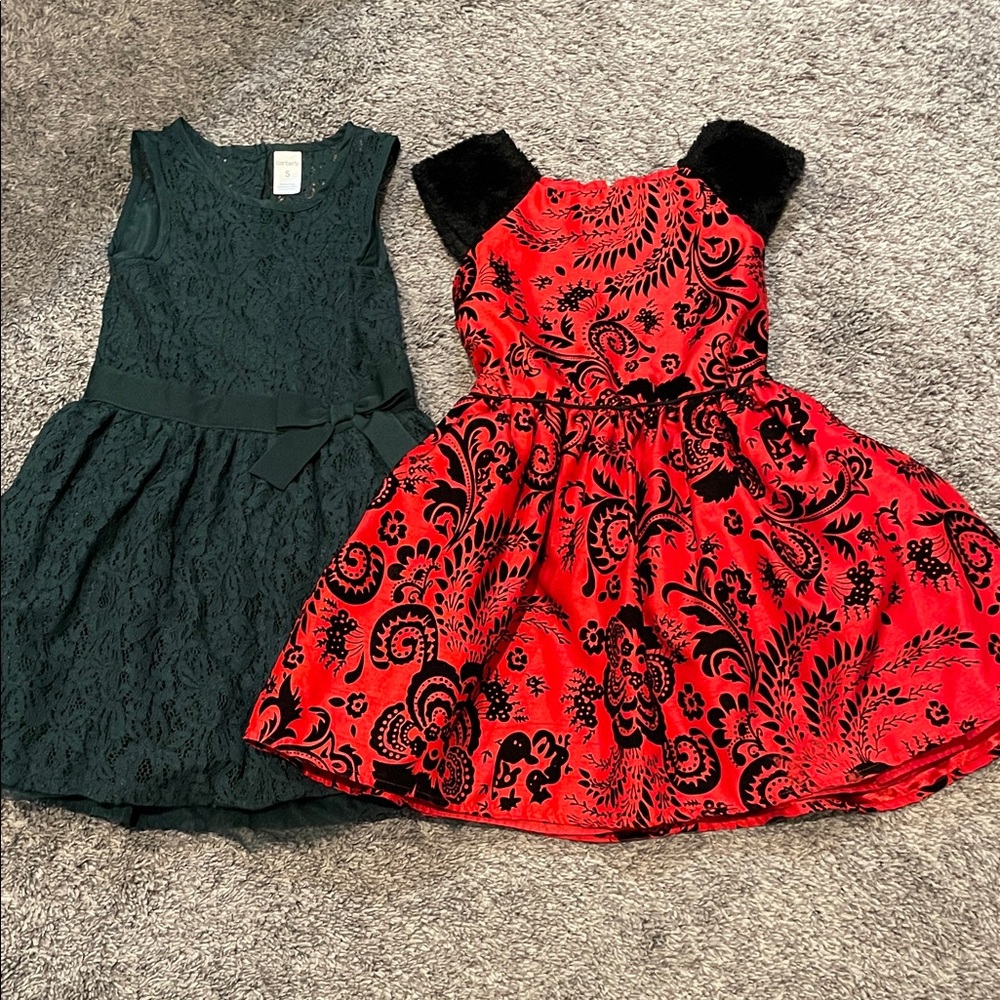 Girls wonder Christmas holiday dress bundle size 5